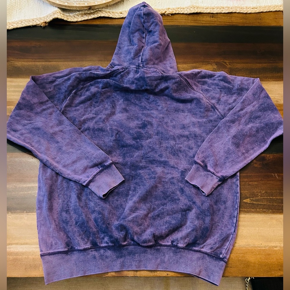 Vintage Raglan Hoodie PAW Hearted Long Sleeve Pullover Sweater Hoodie/Size Large - Picture 3 of 9